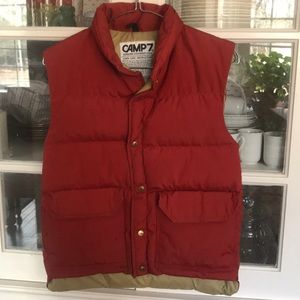 Vintage CAMP 7 down vest. xs
